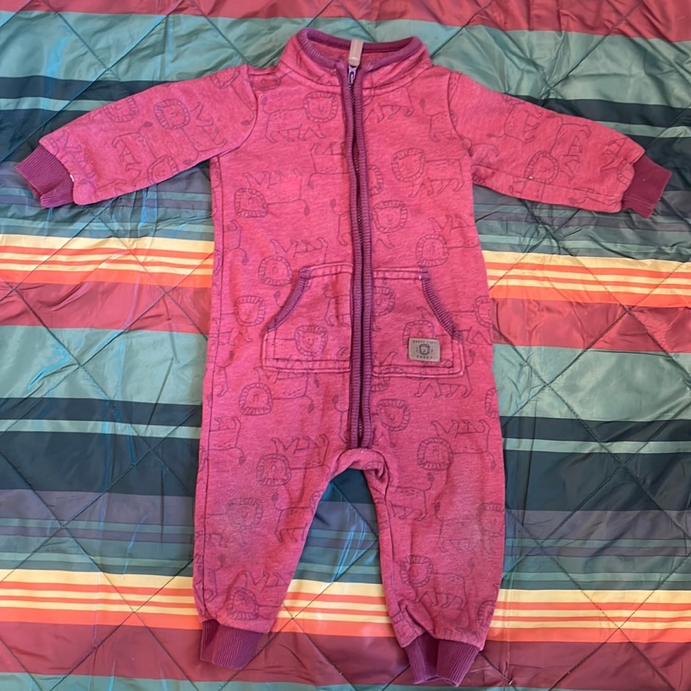Carter’s red zip up bodysuit 12months